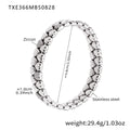 Crystal Heart Elastic and Chain Bracelets in Three Metal Finishes view 9