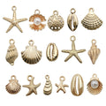 Gold-Tone Starfish and Seashell Shell Charms with 30 Listed Options view 6