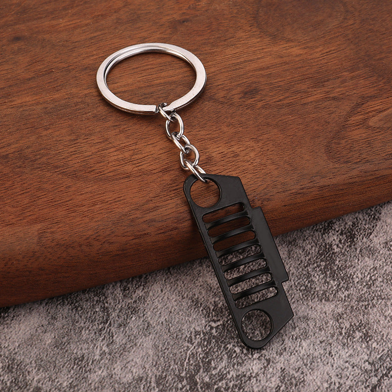 Off Road Grille Metal Car Keychain Creative Auto Accessory Gift