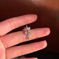 Silver Crystal Star Ear Cuff with Graduated Star Drops view 4