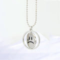 Silver Tone Reversible Smiley and Frown Spinner Pendant Necklaces view 6