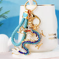 Mixed Jeweled Pearl Dragon and Zodiac Dragon Keychains in Fourteen Options view 12
