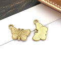 Gold-Tone Bee and Butterfly Metal Charms with 10 Listed Options view 9