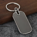 Blank Gray Face Metal Keychains in Six Visible Shapes view 10