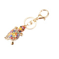 Multicolor Beaded Turtle Keychains with Six Fortune Loops and One Plain Style view 5
