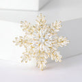 Baguette Crystal Snowflake Brooch in 2 Color Styles view 7
