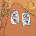 Retro Cassette Tape Metal Pendant Charm in Four Finishes view 2