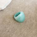 Resin Chunky Open Rings Twelve Colors Pink Blue Green Brown view 12