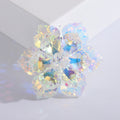 Crystal Layered Flower Brooch in Eight Color Options view 6