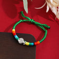 Ten Color Silver Fish Adjustable Woven Cord Bracelets view 11