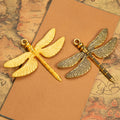 Textured Wing Dragonfly Metal Charm in 5 Decorative Finishes view 4