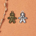 Snowman Metal Charm Pendant in 2 Finishes for Jewelry Making view 1