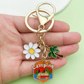 Camping Metal Keychains in Five Colorful Charm Styles view 2