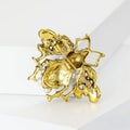 Pearl Bee Brooch with Crystal Wings in Four Colorways view 3