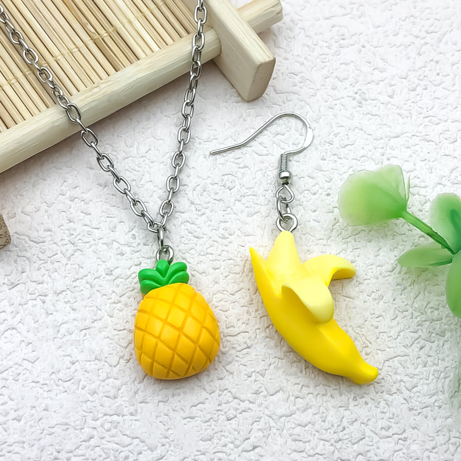 Acrylic 3D Simulation Fruit Charm Pendant for DIY Earrings Necklace Keychain