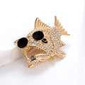 Gold Tone Fish Metal Brooch Pin for Jackets and Lapels view 5