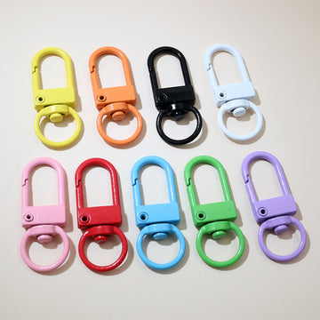Colorful Swivel Lobster Clasps in Ten Painted Finishes