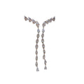 Silver Crystal Branch Long Tassel Earrings Fashion Jewelry view 5