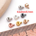 Metallic Crimp Bead Jewelry Findings with 12 Listed Options view 3