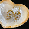 Pearl Grape Cluster Hook Drop Earrings for Women Fashion Jewelry view 2