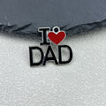 Enamel I Love Mom Dad Heart Letter Charm Pendant Two Styles view 4