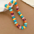 Acrylic Rondelle Bead Necklaces And Bracelets Nine Color Mixes view 12