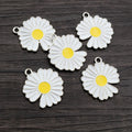 Enamel Daisy and Sunflower Metal Charms in Two Designs view 3