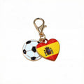Soccer Ball and Heart Flag Lobster Clasp Charms in Eleven Designs view 12