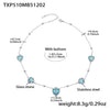 Lake-Blue Silver Necklace