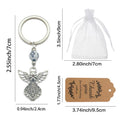 Silver-Tone Angel Keychain With Cross Bead, Bag And Tag Options view 4
