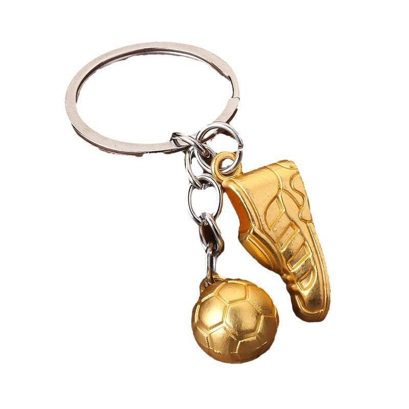 Football Soccer Shoe Zinc Alloy Keychain Souvenir Gift