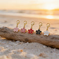Enamel Cherry Blossom Flower Charm Gold Lobster Clasp Five Colors view 3