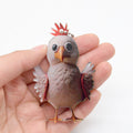 Christmas Rooster Printed Acrylic Ball Chain Hanging Charms view 4