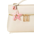 Beaded Rhinestone Starfish Keychain With Charm Dangle view 5