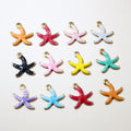 Tiny Colorful Enamel Starfish Charms in Ten Options view 2