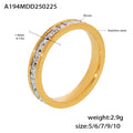 Single and Double Row Crystal Band Rings in Three Metal Finishes view 7
