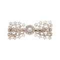 Star Bow Pearl Clip Flocked Crystal Chain Hair Clip view 5