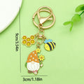 Bee and Honeycomb Charm Keychains Featuring Yellow Honeycomb Across 33 Pictured Variations view 9