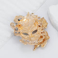 Mask Sculpted Metal Brooch Pin for Jackets and Lapels view 4