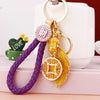 Style-B Deep-Purple-Strap Leaf-Coin