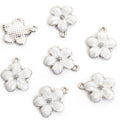Enamel-Look Gold Silver Cherry Blossom Alloy Charms in 10 Styles view 7