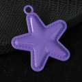Enamel Star Charm Pendant with Stitched Edge Seven Colors view 7