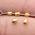 Tiny Faceted Spacer Beads in Six Distinct Metal Finishes view 6