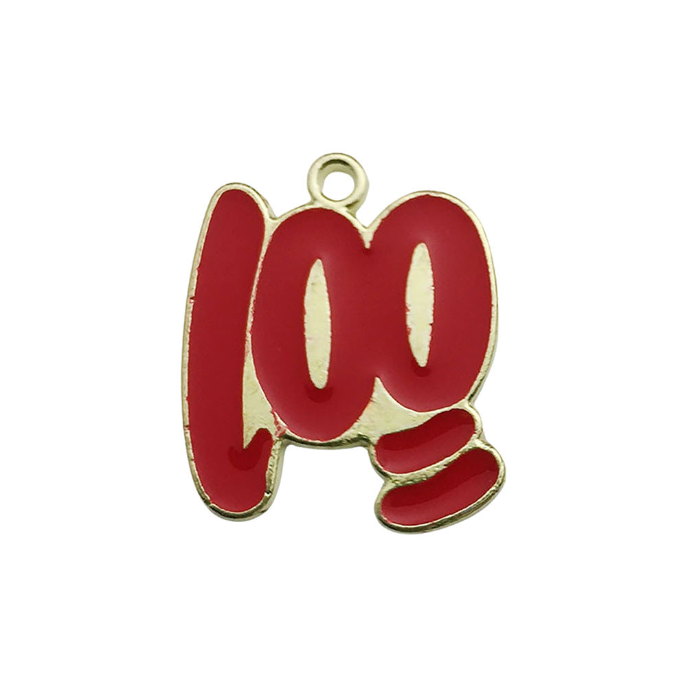 Enamel Zinc Alloy Graduation Cap Exam Theme Charm Pendant for Necklaces and Keychains