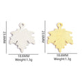 Colorful Maple Leaf Enamel Metal Charms, 18 Colorways view 2