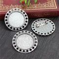 Round Brooch and Pendant Tray Settings in Thirty One Styles view 7