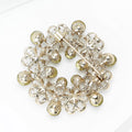 Circular Crystal Wreath Brooch with Pastel Accent Stones view 2