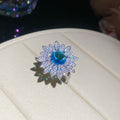 Blue Floral Statement Jewelry Collection With Six Designs view 9