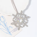 Rhinestone Snowflake Hanging Ornament Silver Gold Finishes view 2