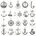 Metallic Nautical Theme Metal Charms with 22 Listed Options view 1